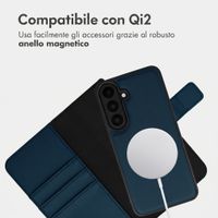 imoshion Cover a libro di lusso 2-in-1 rimovibile Samsung Galaxy S26 FE - Blu