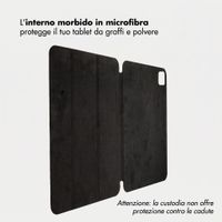 Accezz Cover a libro trifold in pelle Apple iPad Pro 13 (2025) M5 / (2024) M4 - Nero