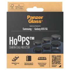 PanzerGlass Pellicole protettive fotocamera Hoops Optic Rings Samsung Galaxy A55 - Nero