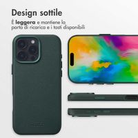 Accezz Cover in Pelle con MagSafe Apple iPhone 16 Pro Max - Cedar Green