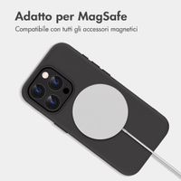 imoshion Cover posteriore Color con Thin MagSafe Ring Apple iPhone 15 Pro - Nero