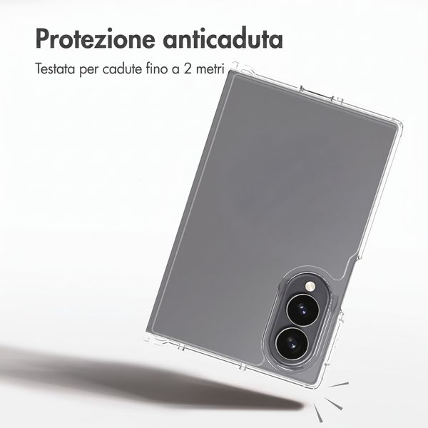 Accezz Cover Posteriore Xtreme ad Alta Protezione Samsung Galaxy Z Fold 8 - Trasparente