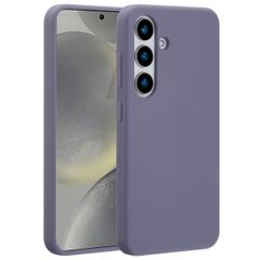 Accezz Cover in silicone liquido con MagSafe Samsung Galaxy S25 - Lavender Gray
