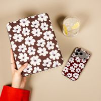 Selencia Cover per tablet Vivid Apple iPad 11 (2025) 11 pollici A16 / iPad 10 (2022) 10.9 pollici - Choco Flower Pop