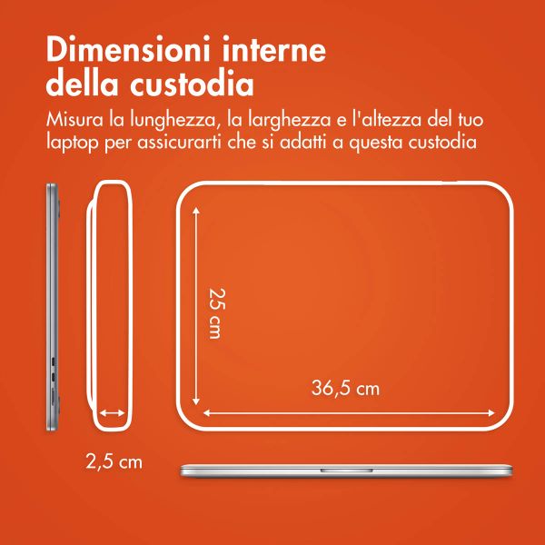 imoshion Cover per laptop 15-16 pollici - Laptopsleeve con tasca - Petrol Green