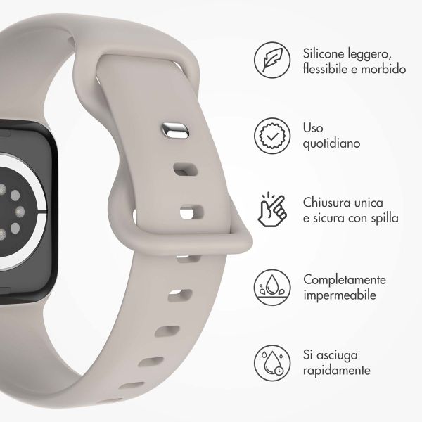 imoshion Cinturino in silicone⁺ Apple Watch | 44/45/46/49 mm - Taglia M/L - Stone