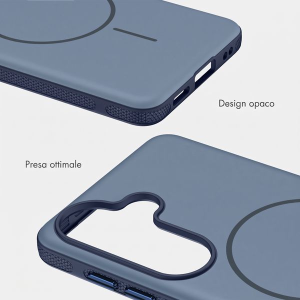 imoshion Cover posteriore Color con Thin MagSafe Ring Samsung Galaxy S25 / S24 - Blu scuro