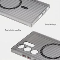 Accezz Cover Lite con MagSafe | Fluted | Samsung Galaxy S24 Ultra - Nero
