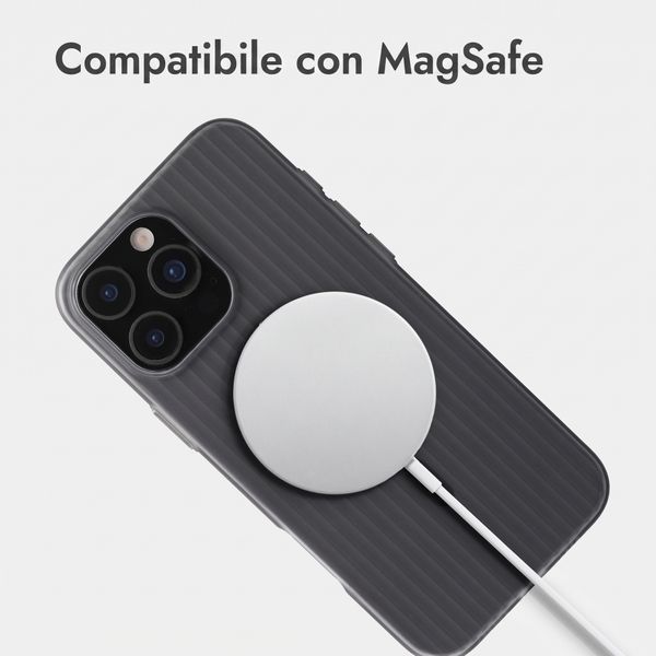 Accezz Cover Lite con MagSafe | Fluted | Apple iPhone 16 Pro Max - Grigio