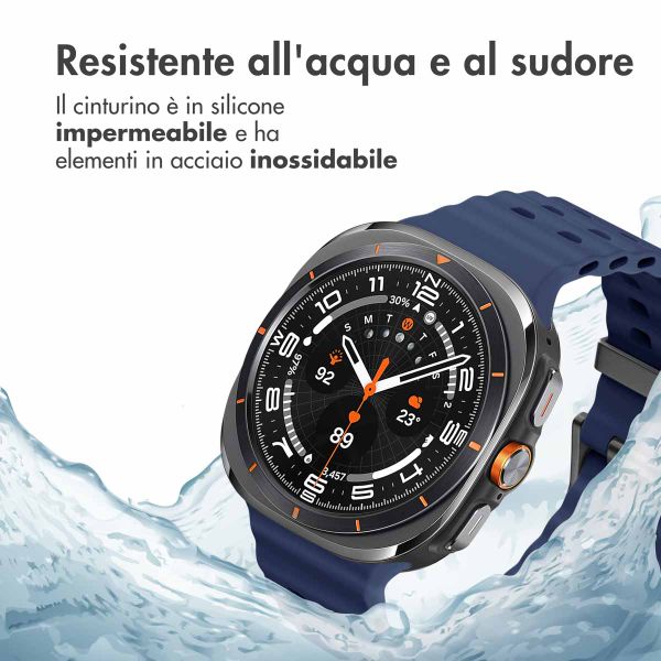 imoshion Cinturino Ocean in silicone Samsung Galaxy Watch Ultra (2024/2025) - Midnight Blue