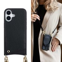 Selencia Cover per telefono Nova con cordino e portacarte Apple iPhone 17 - Nero