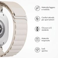 Accezz Cinturino in nylon Alpine Samsung Galaxy Watch Ultra 2 (2026) / Ultra (2024/2025) - Luce stellare