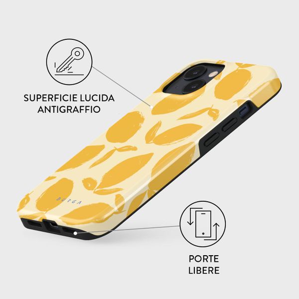 Burga Cover Posteriore Resistente Apple iPhone 15 - Lemon Tart