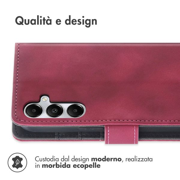 imoshion Cover a libro con Cordino Samsung Galaxy A35 - Rosso
