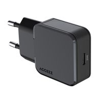 Accezz Caricabatterie GaN Ultra Slim - USB-C - 20 W - Nero