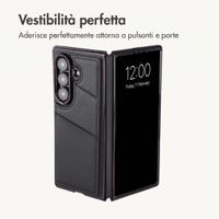 imoshion Cover posteriore MagSafe in pelle sintetica con portacarte Samsung Galaxy Z Fold 8 Ultra - Nero