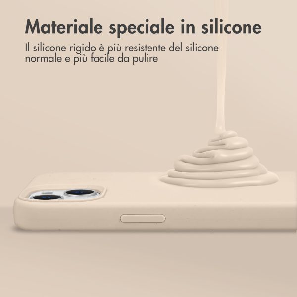 Accezz Cover Posteriore in Silicone Liquido Samsung Galaxy A37 (5G) - Stone