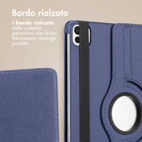 imoshion Cover Girevole a 360° Apple iPad Air 11 pollici (2026) M4 / (2025) M3 / (2024) M2 / Air 5 (2022) / Air 4 (2020) / Pro 11 (2018/2020) - Blu scuro