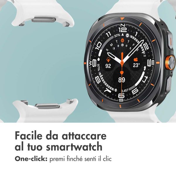 imoshion Cinturino Ocean in silicone Samsung Galaxy Watch Ultra (2024/2025) - Bianco