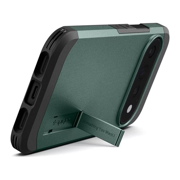 Spigen Cover Posteriore Corazzata Tough con MagSafe Google Pixel 11 Pro - Abyss Green