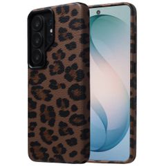 Selencia Cover Sabi Stampa pantera con MagSafe Samsung Galaxy S26 Ultra - Mocha Brown