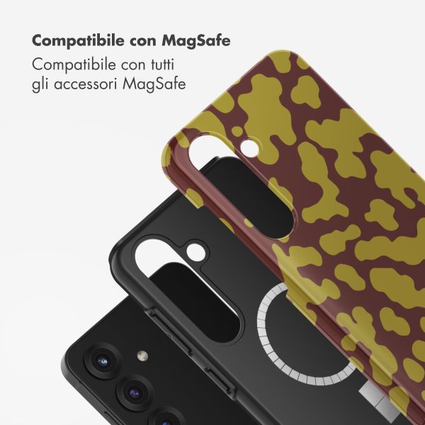Selencia Cover posteriore Vivid con MagSafe Samsung Galaxy S25 - Moo'd Olive Dust