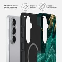 Burga Cover Posteriore Resistente con MagSafe Samsung Galaxy S26 Plus - Emerald Pool