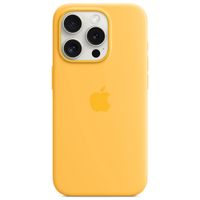 Apple Cover Posteriore in Silicone con MagSafe Apple iPhone 15 Pro - Sunshine