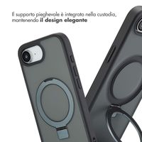 Accezz Cover con anello e supporto con MagSafe Apple iPhone 17e / 16e - Nero