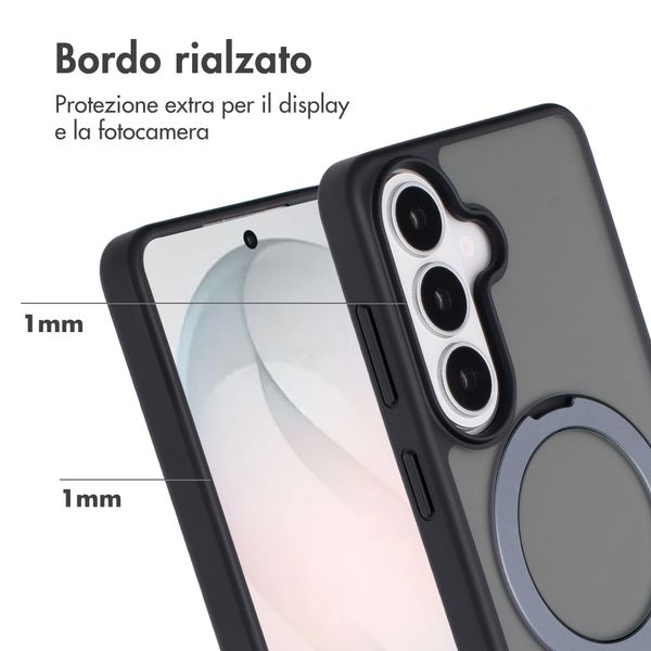 Accezz Cover con anello e supporto con MagSafe Samsung Galaxy S26 - Nero