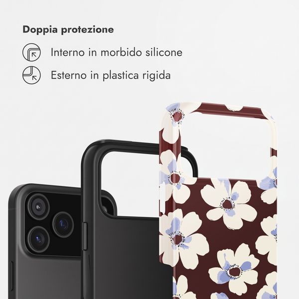 Selencia Cover Posteriore Vivid Apple iPhone 17 Pro - Choco Flower Pop