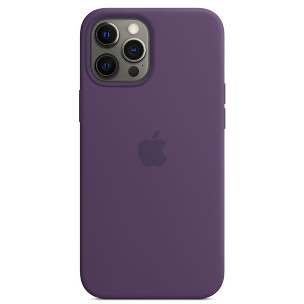 Apple Cover Posteriore in Silicone con MagSafe Apple iPhone 12 Pro Max - Amethyst