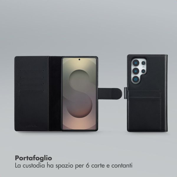 Selencia Libreria rimovibile Olyn con MagSafe Samsung Galaxy S25 Ultra - Nero