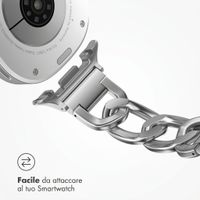 Selencia Cinturino Chain Samsung Galaxy Watch 9 (40/44mm) / Watch 8 (40/44mm) / Classic (46mm) - Argento