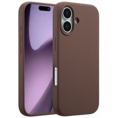 Accezz Cover in silicone liquido con MagSafe Apple iPhone 17 - New Tea Brown