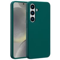 Accezz Cover in silicone liquido con MagSafe Samsung Galaxy S25 - Forest Green