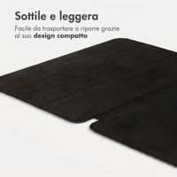 Accezz Cover a libro trifold in pelle Apple iPad Pro 13 (2025) M5 / (2024) M4 - Nero