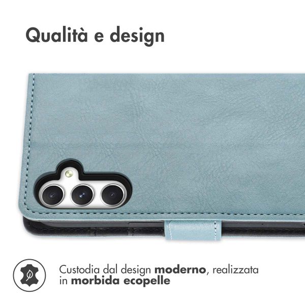 imoshion Cover a libro di Lusso Samsung Galaxy A25 (5G) - Azzurro