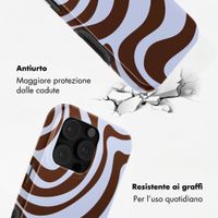 Selencia Cover Posteriore Vivid Apple iPhone 16 Pro - Dream Swirl Chocolate