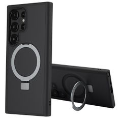 Accezz Cover con anello e supporto con MagSafe Samsung Galaxy S24 Ultra - Nero