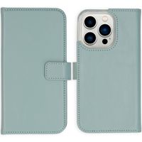 Selencia Cover a libro in vera pelle Apple iPhone 14 Pro - Air Blue