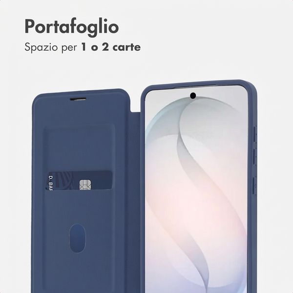 imoshion Bookcase trasparente con MagSafe Samsung Galaxy S26 - Blu