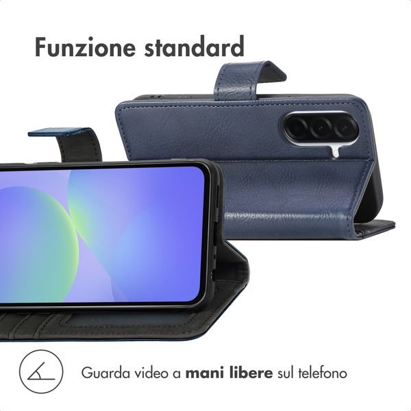 imoshion Cover a libro di Lusso Samsung Galaxy A57 (5G) - Blu scuro