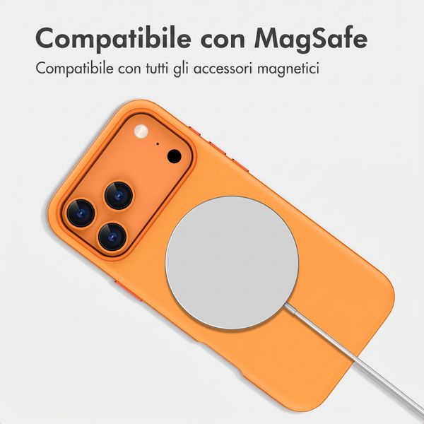 imoshion Cover posteriore Color con Thin MagSafe Ring Apple iPhone 17 Pro Max - Arancio