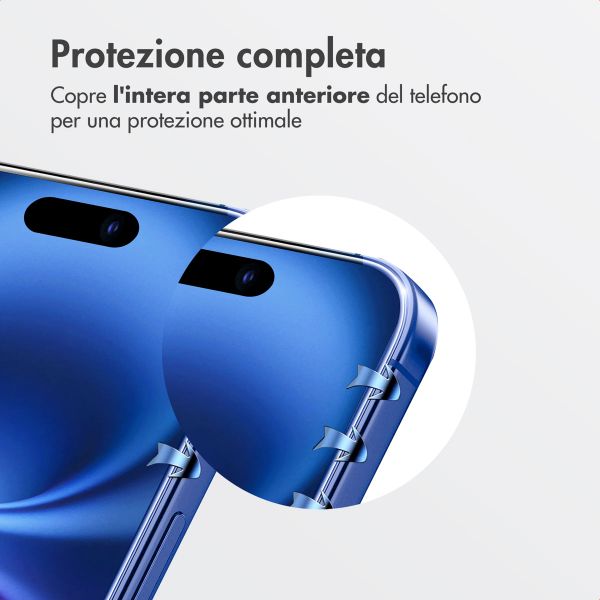 Accezz Vetro temperato + Applicatore Apple iPhone 16 Plus / 15 Plus