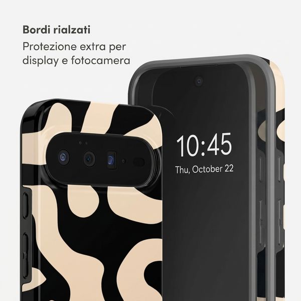 Selencia Cover posteriore Vivid con MagSafe Google Pixel 11 - Art Wave Black
