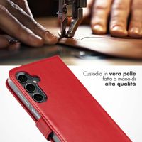 Selencia Cover a libro in vera pelle Samsung Galaxy A16 - Rosso