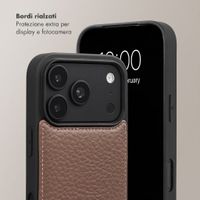 Selencia Cover per telefono Nova con cordino e portacarte Apple iPhone 18 Pro / 17 Pro - Mocha Brown