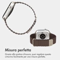 imoshion Cinturino magnetico in pelle sintetica Apple Watch | 38/40/41/42 mm - Marrone scuro