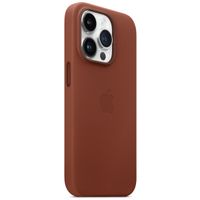 Apple Cover Posteriore in Pelle con MagSafe Apple iPhone 14 Pro - Umber